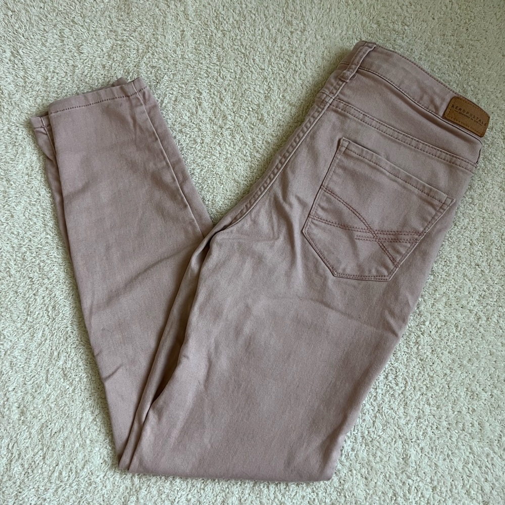 Aeropostale Mauve High Waisted Jegging